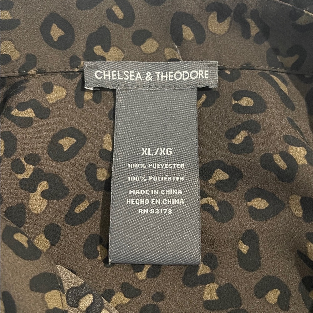 Chelsea & Theodore | leopard animal print button … - image 4